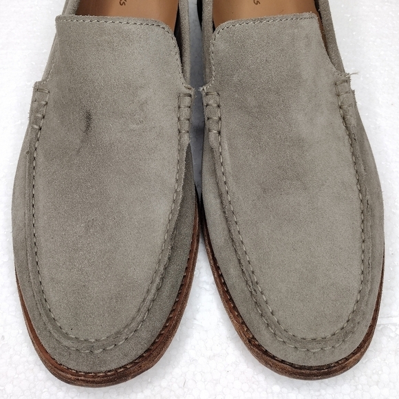 Clarks Men\'s Pace Barnes Sage Suede Leather Slip On Loafers main image 13
